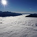 Blick vom Güpfi auf das dynamische Nebelmeer