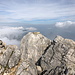 Stol / Hochstuhl - Am Gipfel, wo sich nach ein bisschen Warten Nebel und Wolken kurzzeitig verzogen haben.