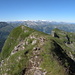 Gratweg auf dem Gipfel des Druesberg