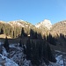 Über mir der sonnenbeschienene Sarlkofel