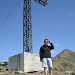 Das grosse Gipfelkreuz auf dem Pécian 2662m. Im Hintergrund der Pécianett 2764m, sein grosser Bruder.