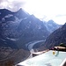 Badewanne mit Ausblick auf der Oberaletschhütte  