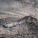 Oberaletschgletscher. Dass man sich auf einem Gletscher befindet, erkennt man nur ab und zu an den Löchern