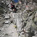Steiler Abstieg vom Pitztaler Jöchl