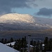 Blick aus dem ersten Stock: späte Sonne über Copper Ridge