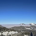 Aussicht vom Flügespitz auf das Nebelmeer.