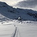 unsere Spur vom Chilchli hinauf zur Schülberg-Hütte