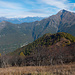 Blick vom Monte Croce di Muggio. Hier sieht man den ganzen schönen langen Grat.