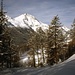 Über Lü Blick nach Westen zum Piz Daint