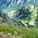 Abstieg vom Pizzo Mascarpino - Blick ins Val Cornera und Val Peccia