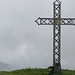 La croce di vetta del Monte Croce. E' una foto d'archivio, ma rappresenta bene le condizioni di visibilità di cui abbiamo goduto.