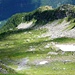 Sentiero dei Vanisc - Blick vom Pass auf die Alpe d'Alpigia