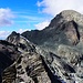 Blick vom Tälihorn zum Piz Platta. Den Felsblock im Bildvordergrund habe ich im Rückweg überklettert.