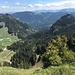 Ausblick auf den weiteren Tourverlauf - zum Bocksberg und hinunter nach Schuttannen