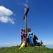 das Quartett posiert (ohne Jumbo) auf dem Schönen Mann