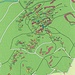 Auf dieser Karte des Deutschen Alpenvereins sind alle Felsen und die vielen kleinen Wege eingetragen.