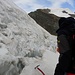 steile, vereiste Passage, wohl etwas ab vom normalen Aufstiegsweg (max. 45 Grad)