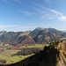 Rückblick zum Heuberg, dahinter das Wendelsteinmassiv