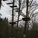 Im Kletterwald war heute natürlich kein Betrieb. Freiwillig würde ich nicht auf solche wackelingen Konstuktionen steigen, ich tue mich schon mit Seilbrücken auf Klettersteigen schwer. Am liebsten sind mir feste Felsen, die nicht wackeln.