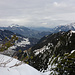 Blick vom Gipfel ins Rheintal