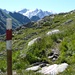 Am Aufstieg zum Pass d'Uffiern 2628m, Am Horzont das Adula-Massiv