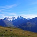 Auf der Alpage Lovégno hat man einen schönen Blick auf die Aiguilles Rouges d’Arolla