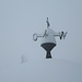 Spiesshorn-Gipfel (Dachwindrose der Schutzhütte), der Nebel war hier dicht