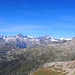 Blick auf die Berner Alpen. Links erkennt man gut den Grimselpass.