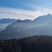 Blick in den Tiroler Teil des Karwendels und zu den Arnspitzen 