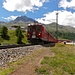 Eisenbahnidylle: Rhätische Bahn über den Berninapass