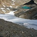 Eingepackter Gletscher zwischen Sass Queder und Diavolezza