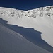 Umkehrpunkt im Val Canariscio - ganz links die beiden mutigen Abfahrtsspuren vom Canariscio