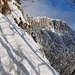 Im Aufstieg zur Küferegg im Bild die Stallflue