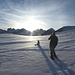 Auf der Alp Sigel, allerdings hat es für diese Jahreszeit nicht allzuviel Schnee