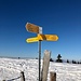 letzter Wegweiser vor dem Gipfel