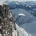 Blick vom Gantrisch zurück zu S-Grat, Talmattespitz und Schwideneggflue, darüber der Turne. Am Horizont von links u.a. Balmhorn, Altels, Rinderhorn, Täschhorn, Vordere Loner, Dufourspitze, Liskamm, Steghorn, Weisshorn und Wildstrubel