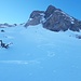 Der Schnee ordentlich windgepresst