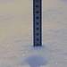 Heute gemessene Schneehöhe in Wangs