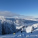 Wolkenband über dem Alpstein und viel Betrieb auf dem Fähnerenspitz