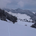 Fotos der Tour vom 15.1.2021:<br /><br />Tiefe Spurarbeit war gefragt beim Aufstieg von Langenbruck über die Weiden von Helfenbergrütenen.<br /><br />Dahinter sind die frisch eingeschneiten Hügel Drootziejer  (1062m) und Erzenberg (981m).