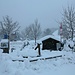 Start auf der tief verschneiten Seebodenalp