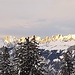 Alvierkette mit letztem Sonnenlicht