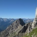 Mittenwalder Klettersteig, Bildmitte Nordwand der Sulzlespitze