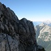 Mittenwalder Klettersteig, Blick Richtung Ahrnspitzen, dahinter Hohe Munde