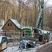Bohrstelle einer Erkundungsbohrung für den Erzgebirgsbasistunnel der künftigen Neubaubahnstrecke Dresden - Prag