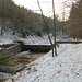 Heutiger Geschiebefang, früher Wehr der Köhlermühle