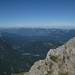 Mittenwalder Klettersteig, li. Ferchensee und Lautersee vorm Kranzberg