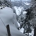 auf dem Gipfel Marbachegg; Tiefblick vom Aussichtspunkt - und Weitsicht zum Wachthubel
