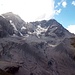 Überblick über den Hintergrat von der Schaubachhütte.