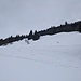 Die steilen Hänge oberhalb der Alpe